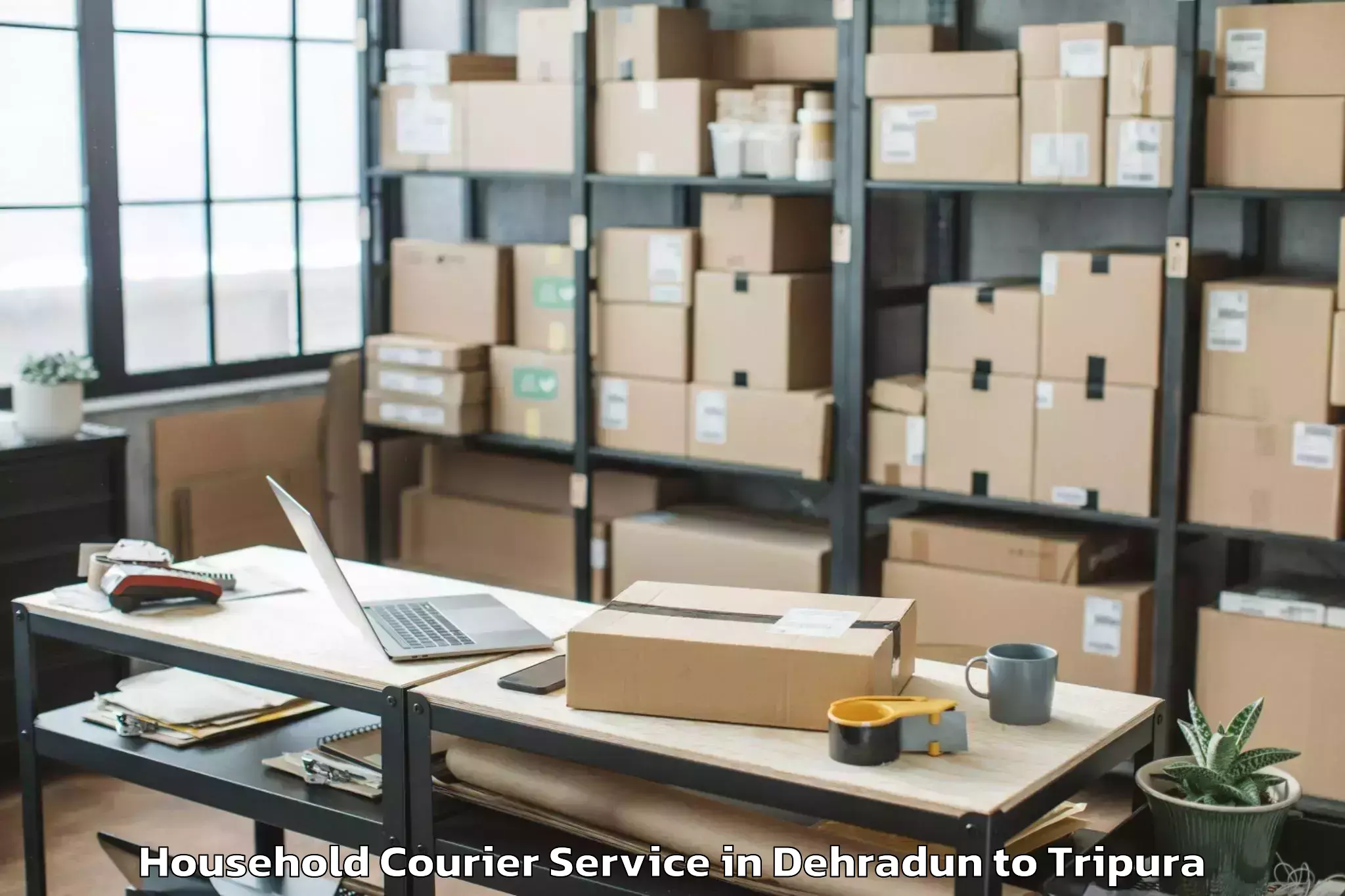 Get Dehradun to Hezamara Household Courier